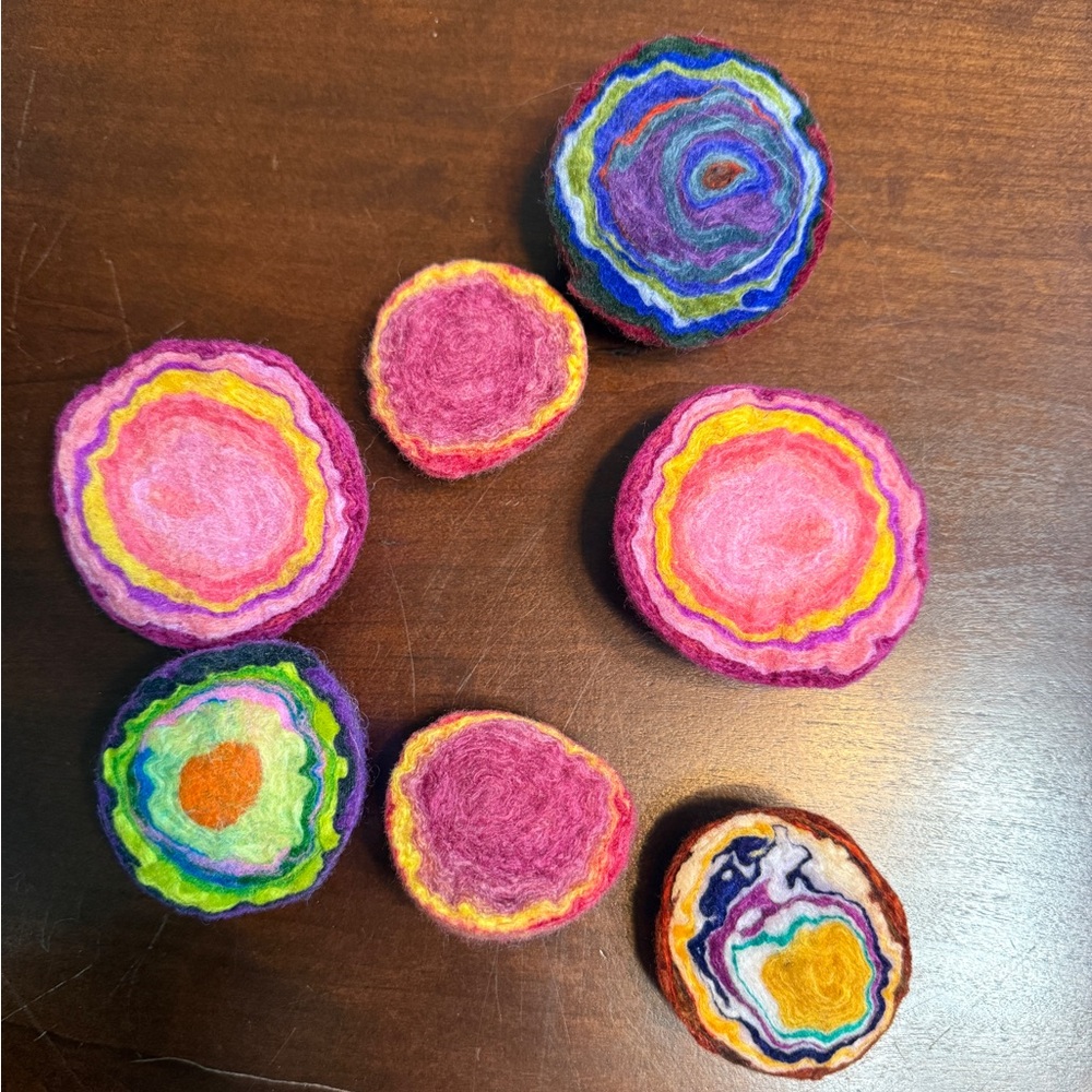 Hand felted pin cushion